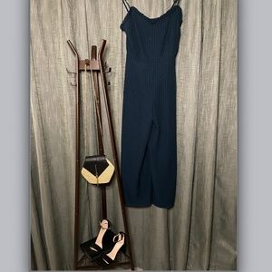 MELLODAY | Green & Navy Checkered Jumpsuit